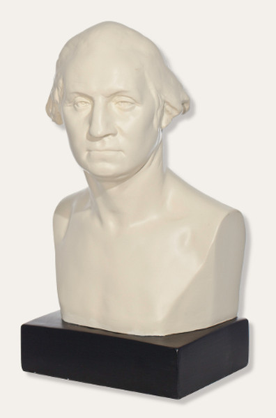 George Washington Bust by Sculptor Houdon Sculpture Reproduction